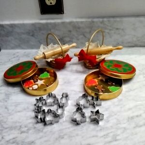 American Girl Holiday Cookie Cutter Set with Tins